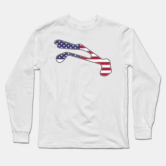 Barber Motorsport Park [flag] Long Sleeve T-Shirt by sednoid